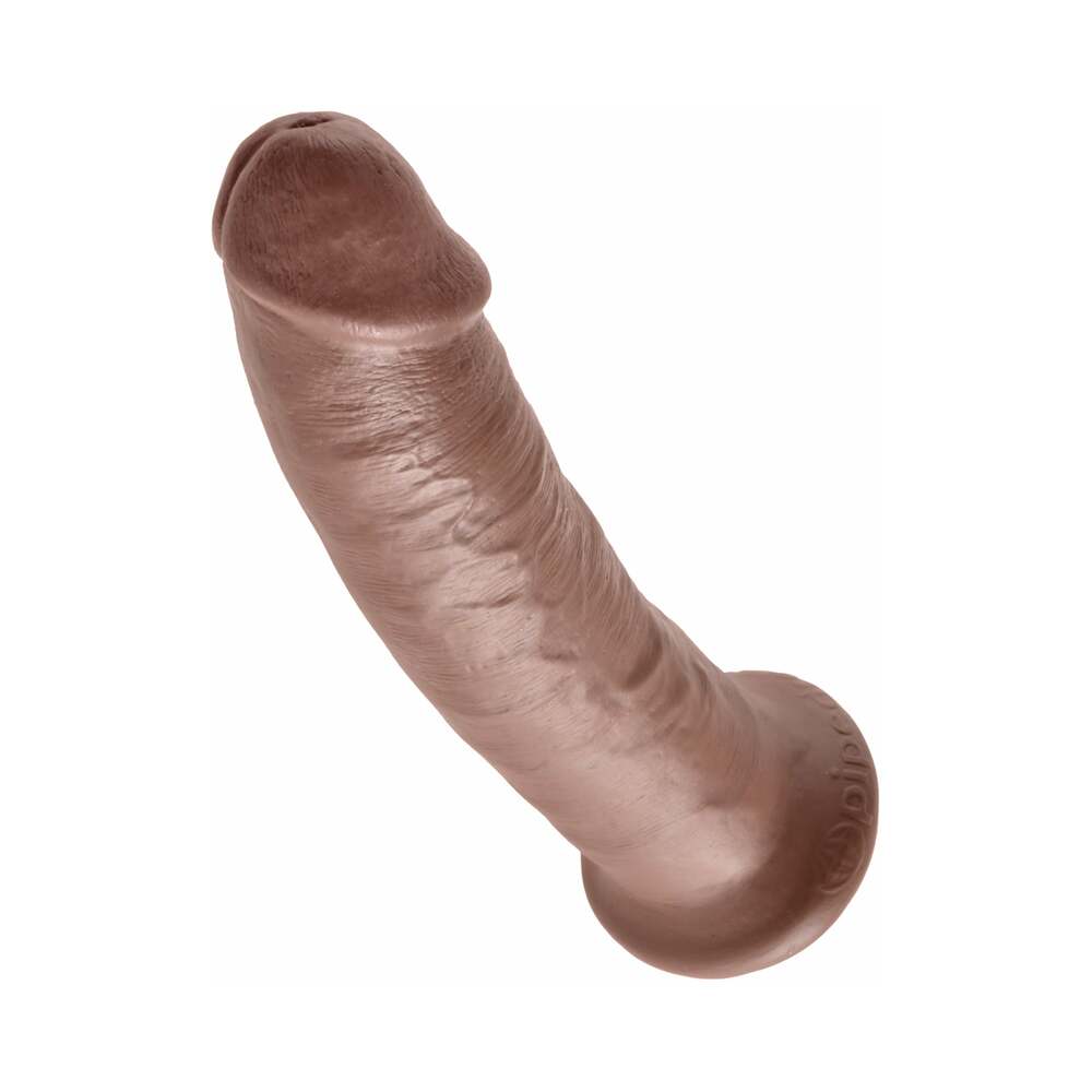 King Cock 9 in. Cock Realistic Dildo With Suction Cup Brown-2