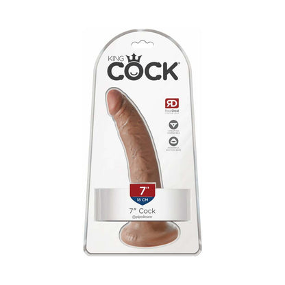 King Cock 7 in. Cock Realistic Dildo With Suction Cup Tan-0