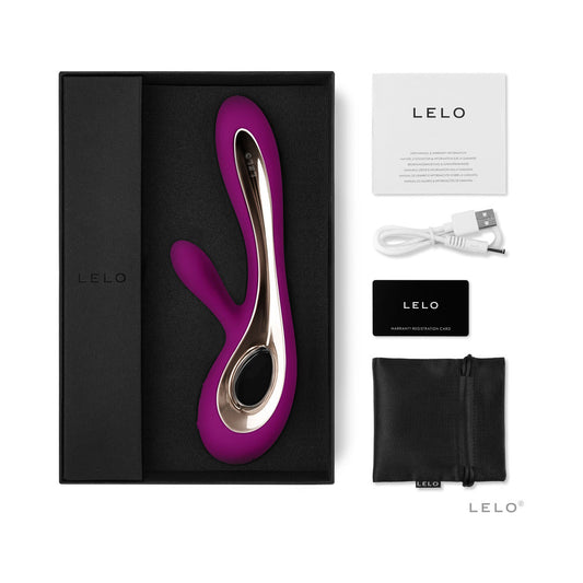 LELO SORAYA 2 Rechargeable Rabbit Vibrator Deep Rose-0