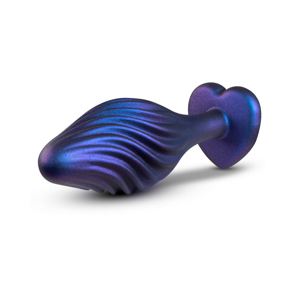 Anal Adventures Matrix Silicone Swirling Bling Plug Sapphire-2