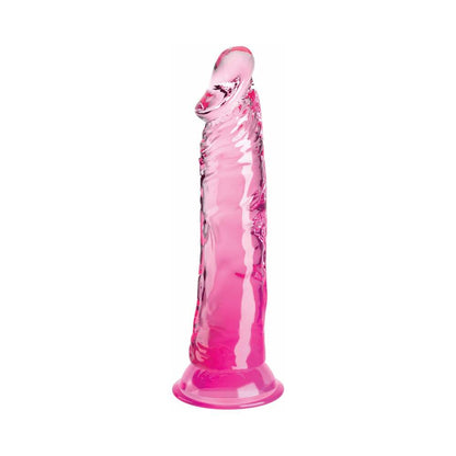 King Cock Clear 8in Pink-1