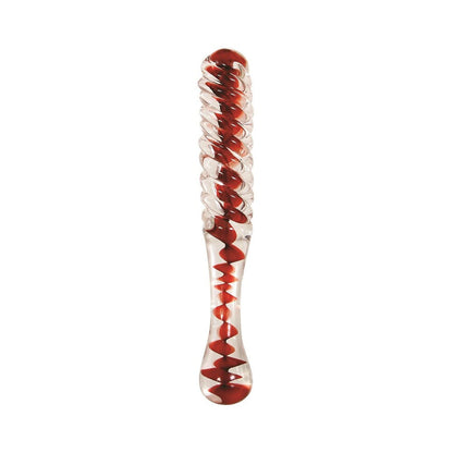 Adam & Eve Eve's Sweetheart Swirl Glass Dildo-3