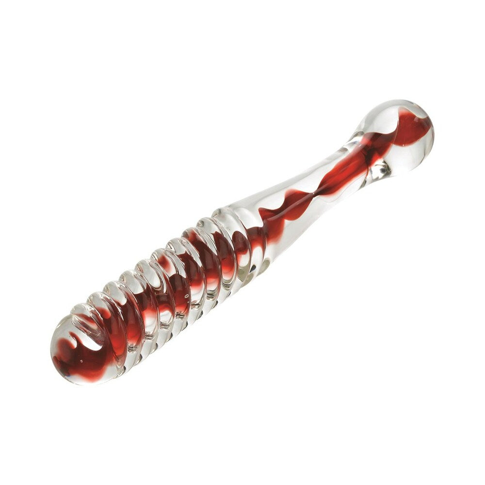 Adam & Eve Eve's Sweetheart Swirl Glass Dildo-4